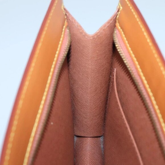 LOUIS VUITTON Epi Pochette Homme Bag Brown Zipangu Gold - Picture 15 of 16